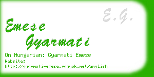 emese gyarmati business card